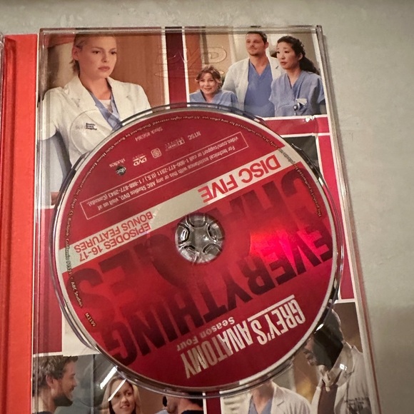 Grey's Anatomy - Season Four 4 Expanded (DVD, 2008, 5-Disc Set) - Picture 6 of 6